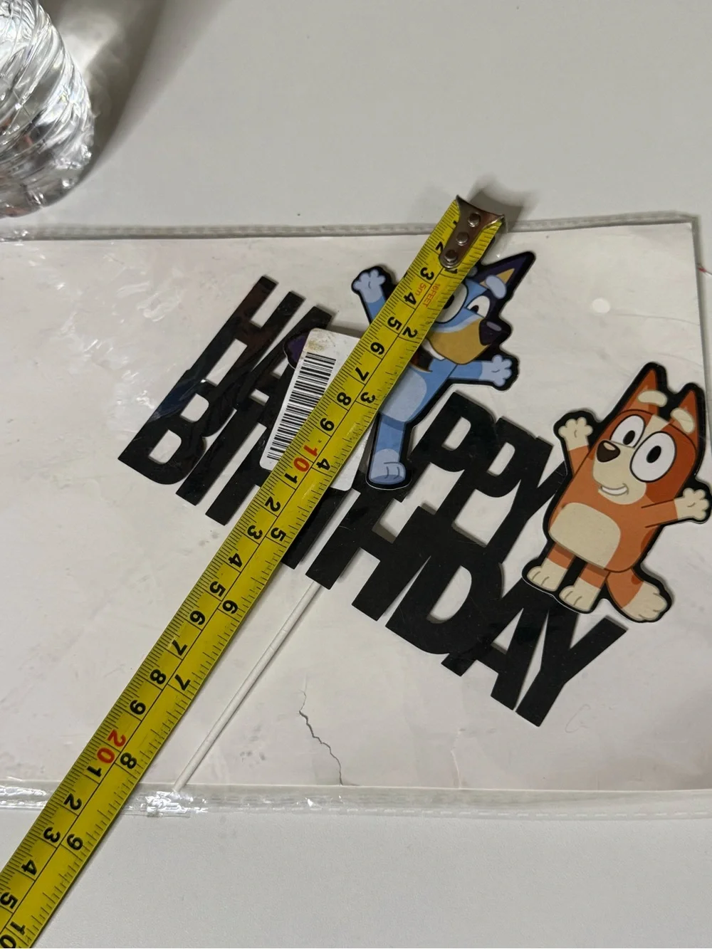 Bluey Happy Birthday Cake Topper